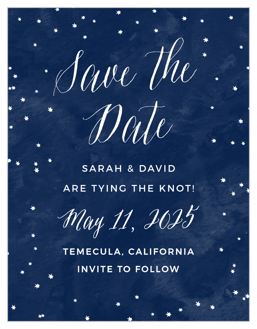 Beautiful Night Save the Date Cards