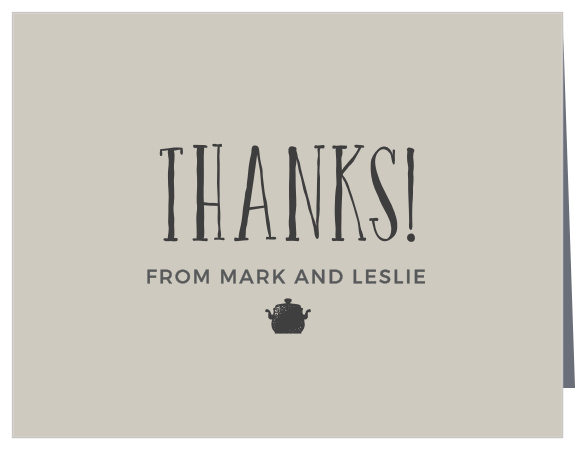 Thank all the guests who attended your kitchen-themed shower with the Stock the Kitchen Bridal Shower Thank You Cards.