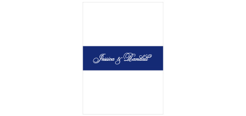The Preppy Stripe Belly Bands add an extra touch of elegance to your wedding stationery.