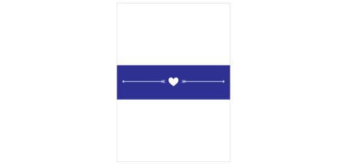 Use the Playful Poster Belly Bands to tie your wedding stationery together.
