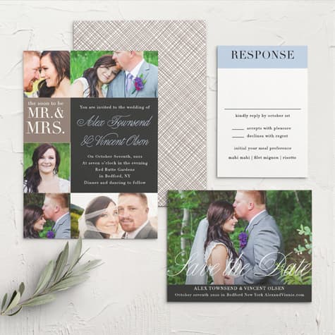 Mr. & Mrs. Wedding Invitations