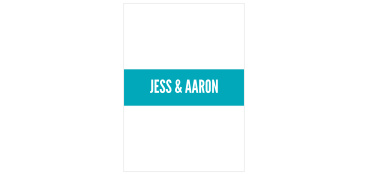 Add an extra splash of color to your wedding stationery with the Modern Venn Belly Bands.