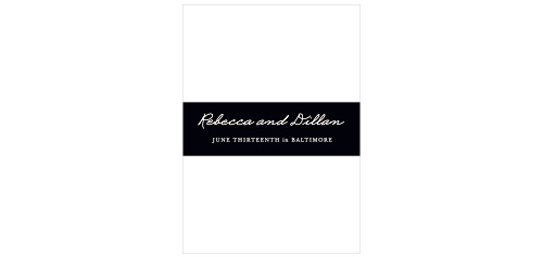 Classic Photo Booth Wedding Belly Bands