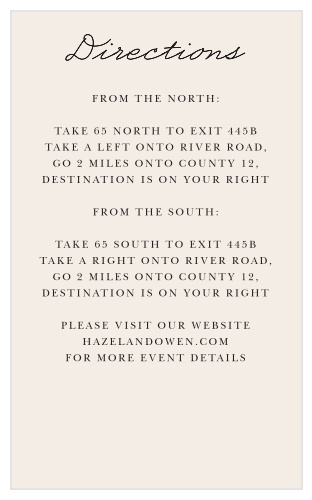 Classic Photo Booth Direction Cards