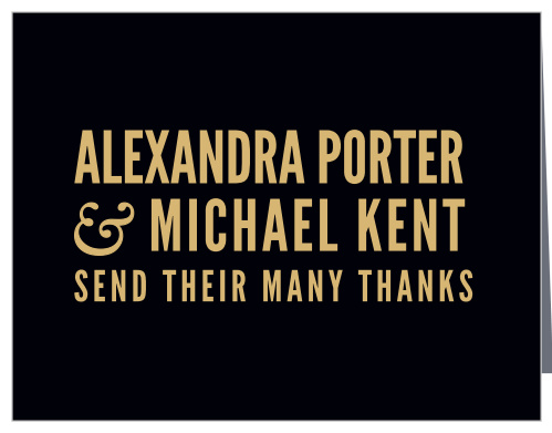 Organize your ceremony with the bold look of the Modern Poster Foil Wedding Programs.