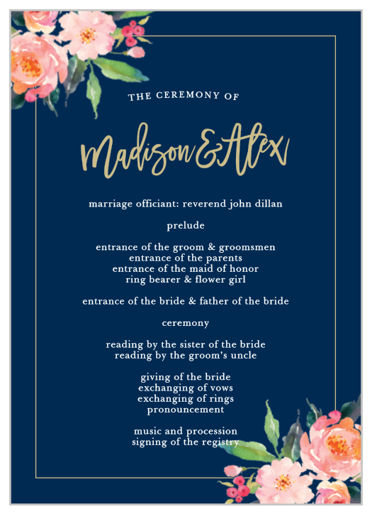 Organize for success with the Standing Ovation Wedding Programs from the Crafty Pie Collection at Basic Invite.