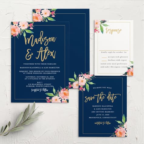 Standing Ovation Foil Wedding Invitations