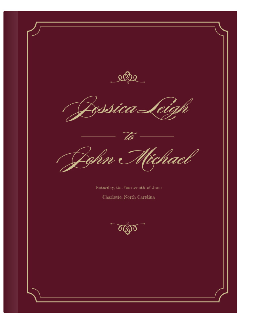 Treasure the memories from your wedding for the rest of your lifewith the Elegant Script Guest Book from the Crafty Pie Collection at Basic Invite.