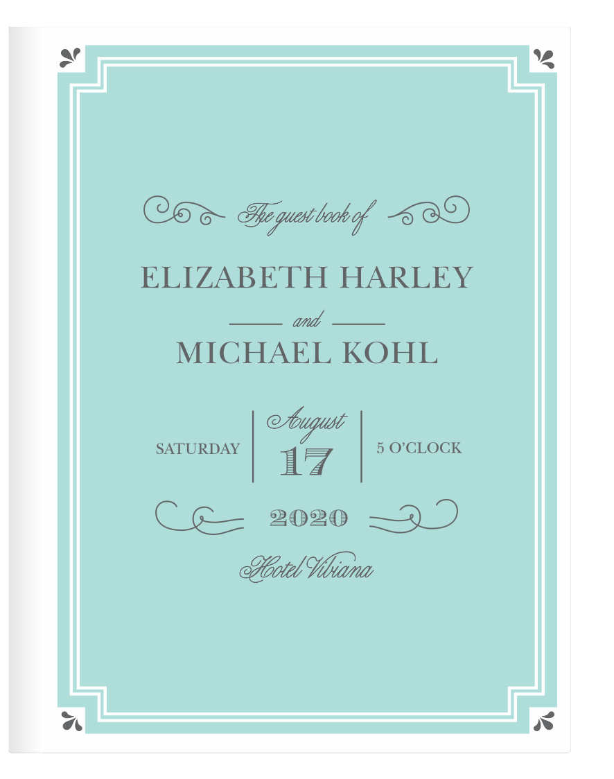 The Parisian Chic Guest Books, part of the Crafty Pie Collection at Basic Invite, have that je ne sais quoi you've been wanting.