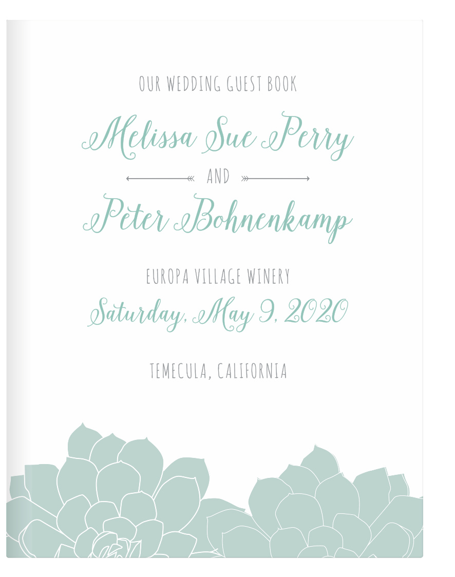 Sweet Succulents Guest Book