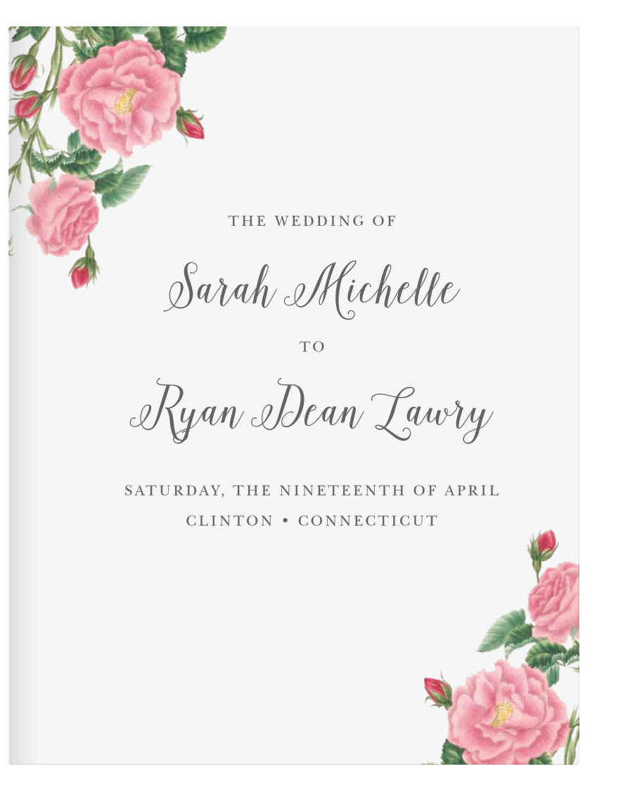 Cherish the memories of your perfect day with the Budding Blooms Guest Book from the Crafty Pie Collection at Basic Invite.