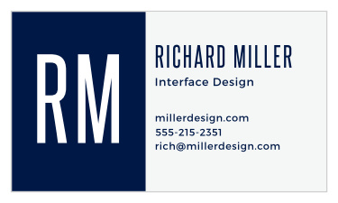 Craft your personal brand with the Bold Monogram Business Cards.