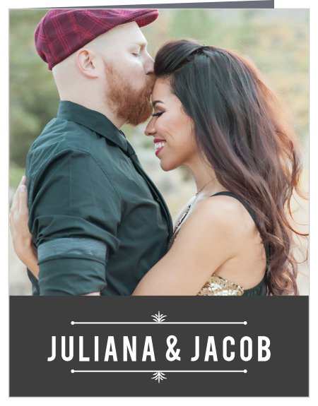 Finish your wedding stationery with the modern glam of the Hexagon Fade Thank You Cards.