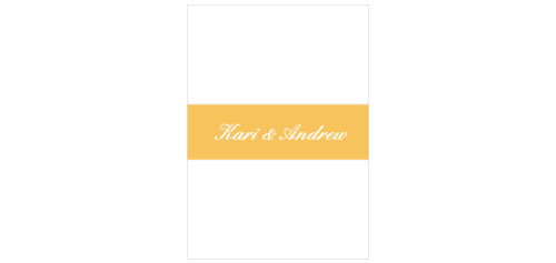 Bundle all the pieces of the Brilliant Banner Wedding Invitation Suite together with the Brilliant Banner Belly Bands. 