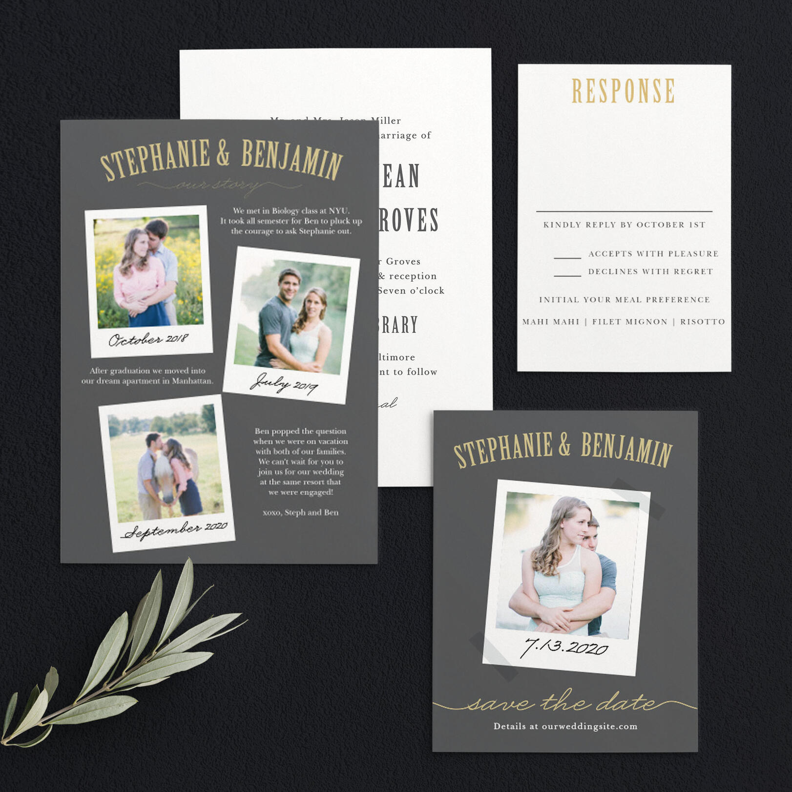 Polaroid Story Wedding Invitations