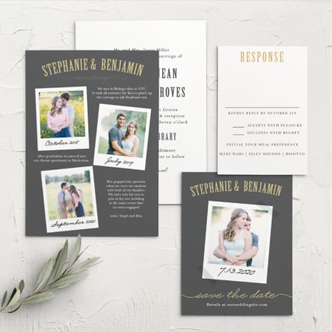 Polaroid Story Wedding Invitations