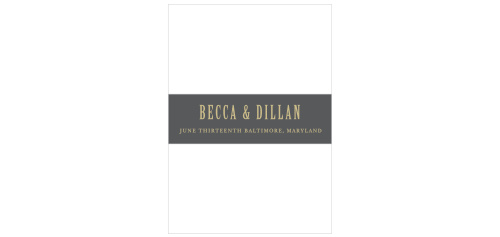 Add an extra touch of sophistication to your wedding stationery with the Polaroid Story Belly Bands.