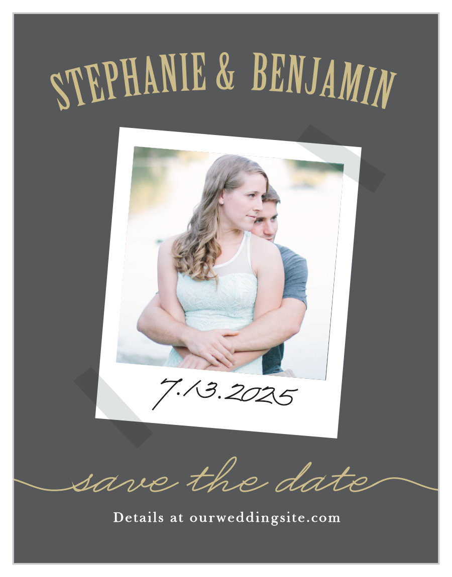 Polaroid Story Save the Date Cards