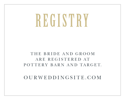 Give guests your wedding wish list with the Polaroid Story Registry Cards.