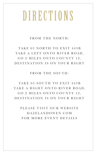 The Polaroid Story Direction Cards are a smart way to ensure guests know the way to your wedding venue.