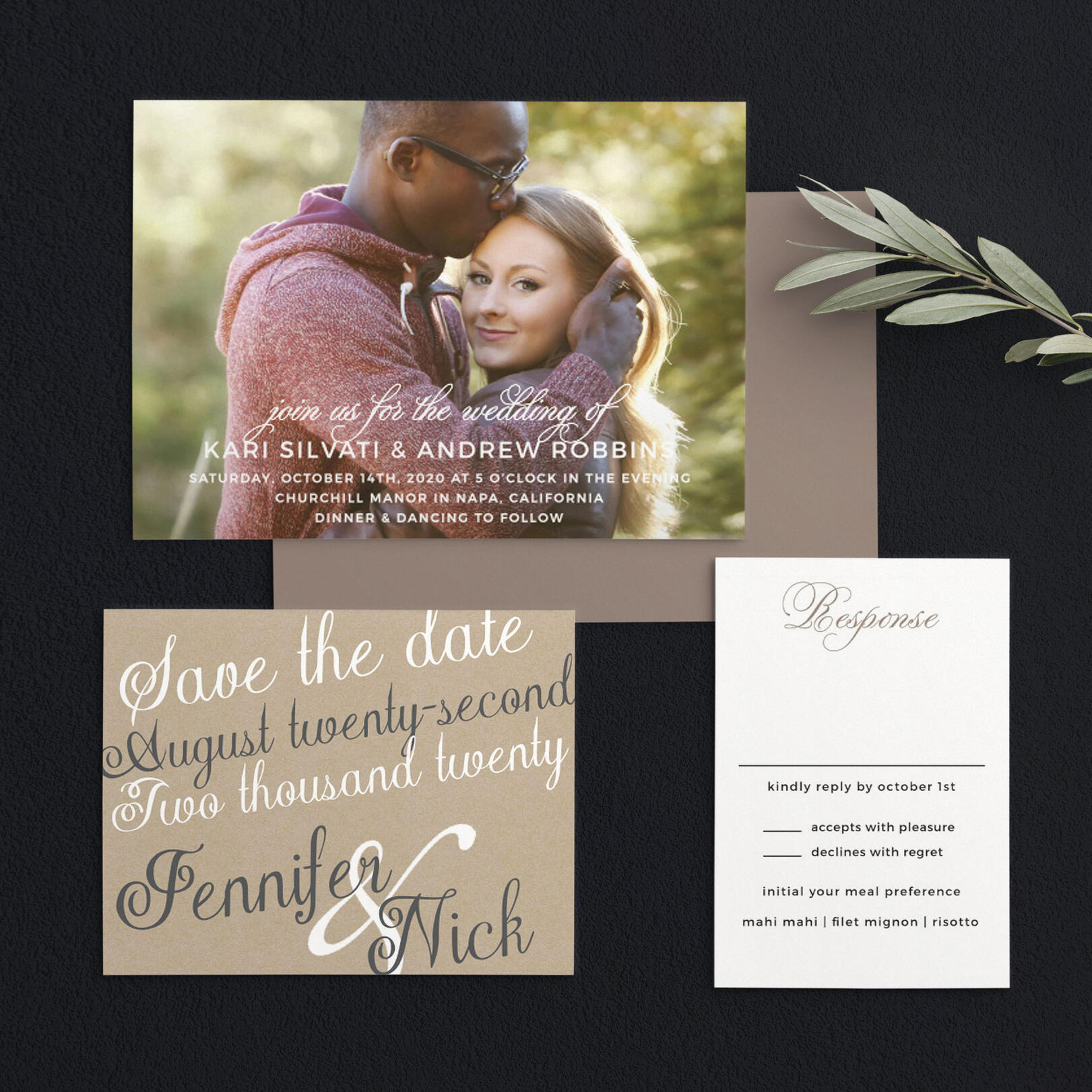 Exquisite Class Wedding Invitations