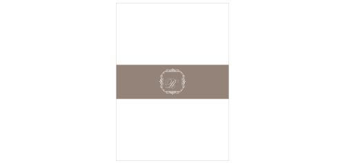 Tastefully bundle your wedding stationery with the Exquisite Class Belly Bands.