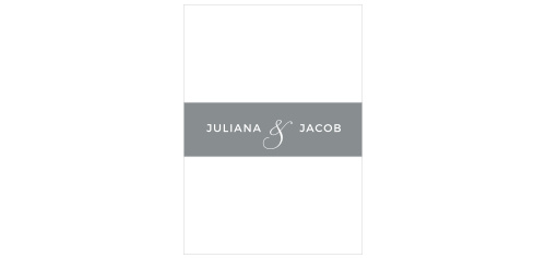 The Contemporary Frame Belly Bands are a small and chic way to bundle your wedding stationery together.