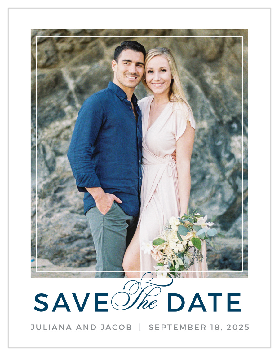 Contemporary Frame Save the Date Cards