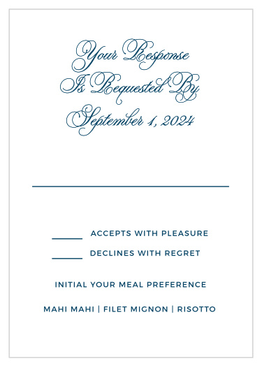 Contemporary Frame Response Cards