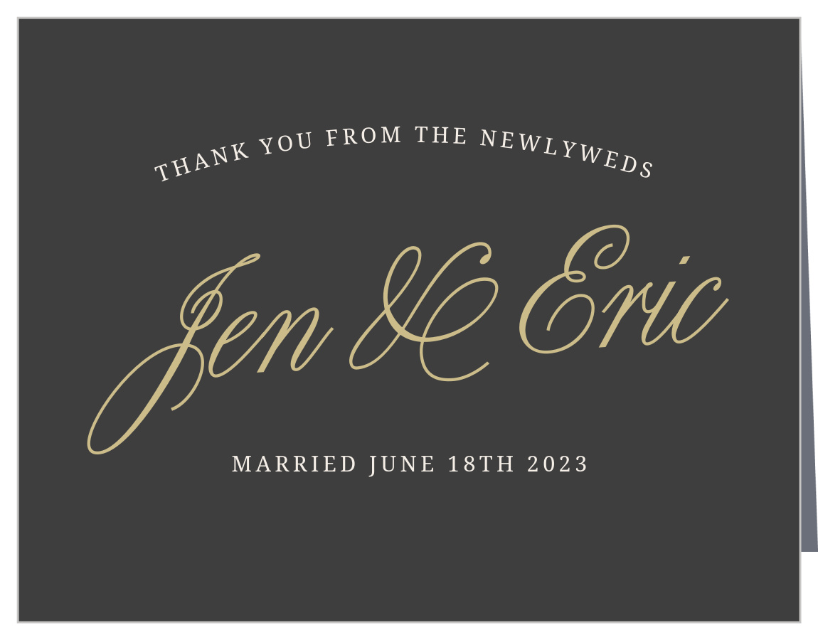 Modern Forever Wedding Thank You Cards