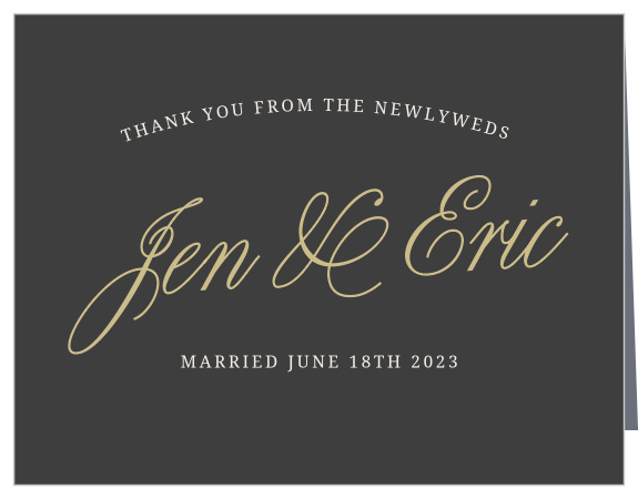 Express your gratitude to family and friends with the Modern Forever Thank You Cards.