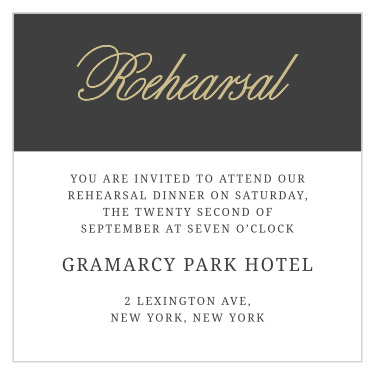 The Modern Forever Foil Ceremony Cards are the perfect way to invite the most important guests to be at your wedding ceremony.