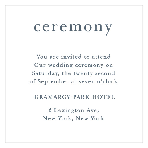 The Brushstroke Bliss Ceremony Cards are small and versatile enclosure cards customizable to your needs. 