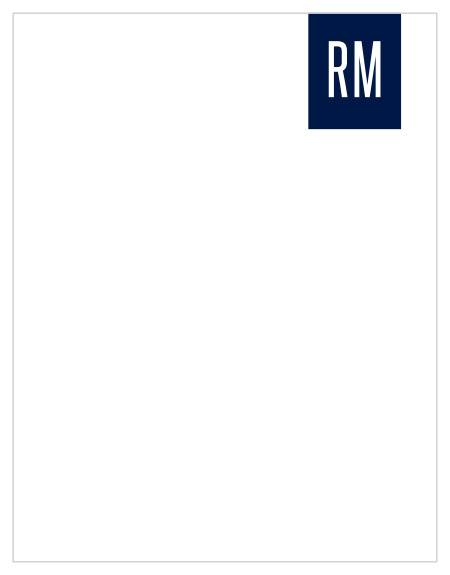 Bold Monogram Business Stationery Test Product