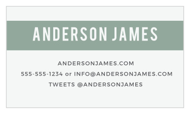 Design business cards to match your company's style with the Color Stripe Business Cards.