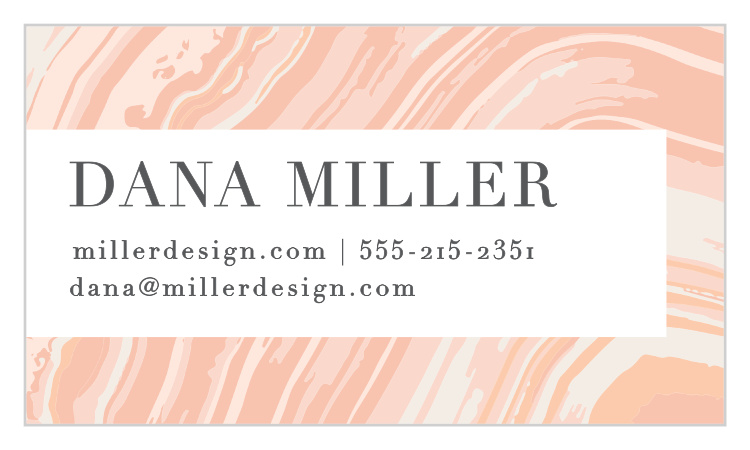 Marbled Paper Business Cards
