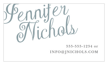 Craft your personal or corporate brand with the customizable Plain Elegance Business Cards.