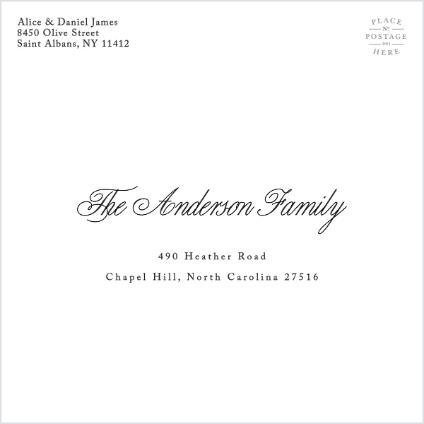 Complete with peel & seal (no licking required), these A1 envelopes are perfect for mailing your save-the-date and thank you cards. The luxurious weight and premium construction are sure to impress your recipients.
