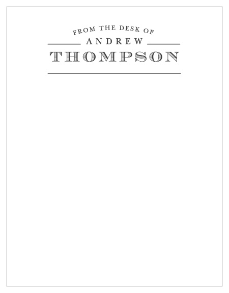 Craft your corporate or personal branding with the vintage-inspired look of The Desk Of Business Stationery.