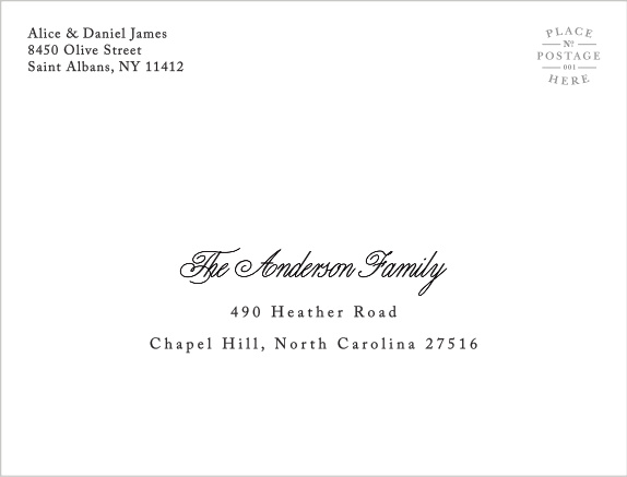 Complete with peel & seal (no licking required), these A2 envelopes are perfect for mailing your save-the-date and thank you cards. The luxurious weight and premium construction are sure to impress your recipients.