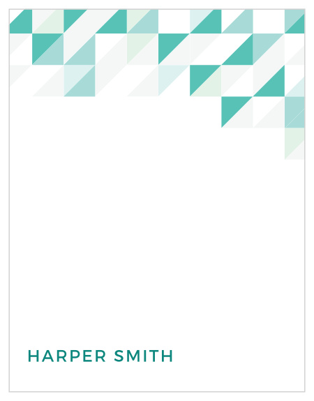 Send your personal or professional mail with the Chic Geometric Business Stationery. 