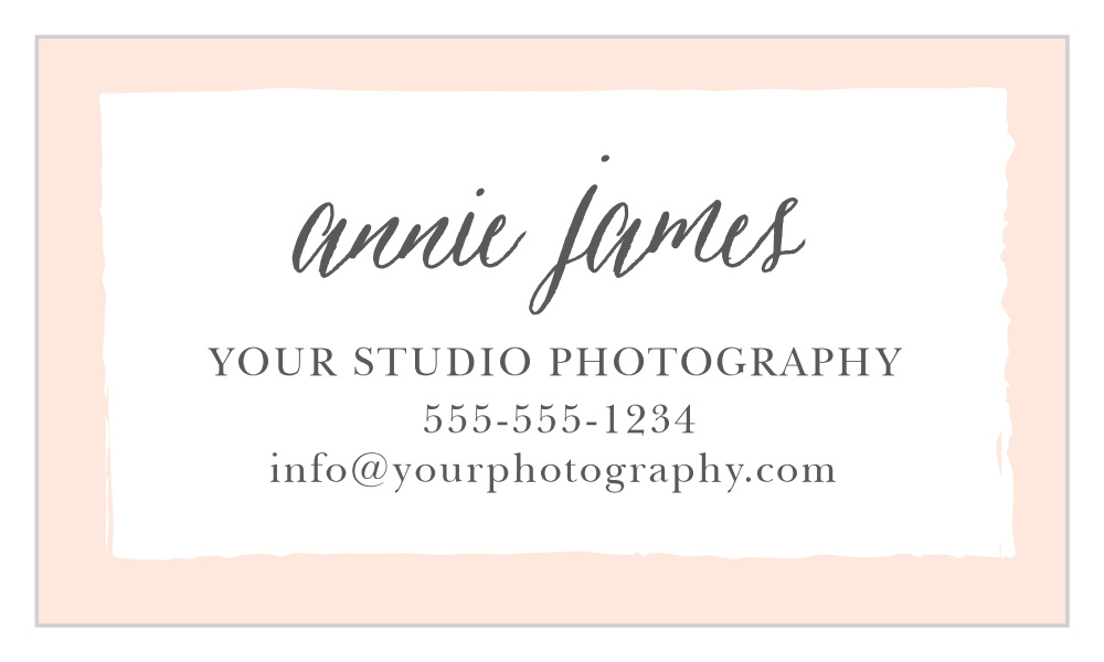 Painted Border Business Cards