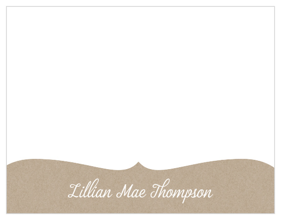 Add your name in your choice of colors and fonts to the Kraft Frame Business Stationery.