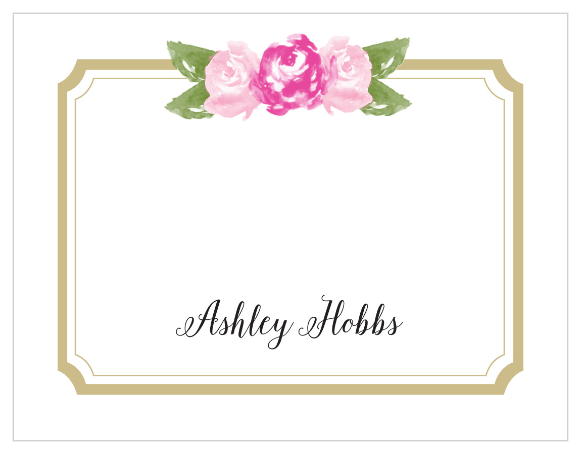 Floral Stripe Business Stationery