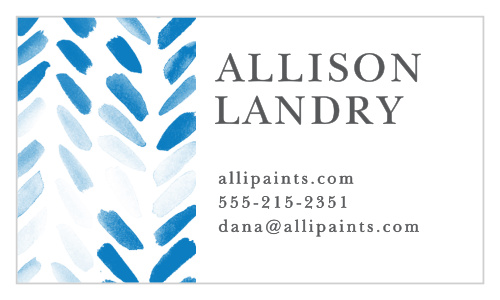 Painted Chevron Business Cards