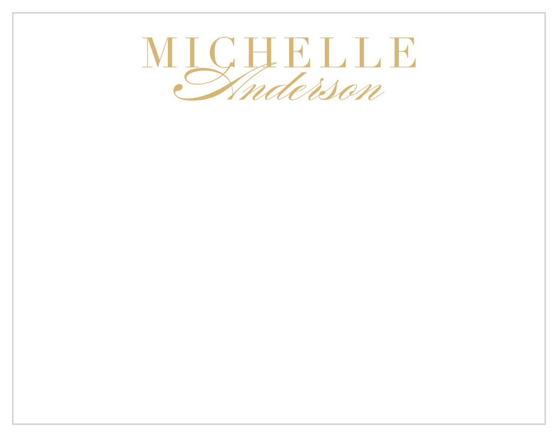 Classic Typography Foil Business Stationery