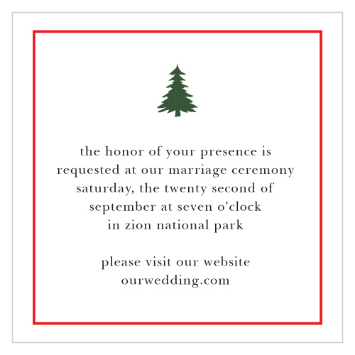 Customize the Cozy Plaid Ceremony Cards as invites to your wedding ceremony, as rehearsal dinner invitations, or for any other details you feel guests should have.