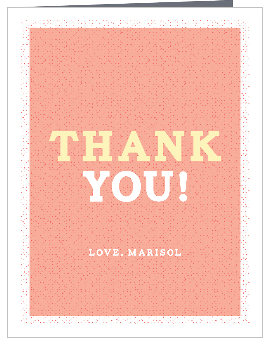Little Linguist Girl First Birthday Thank You Cards