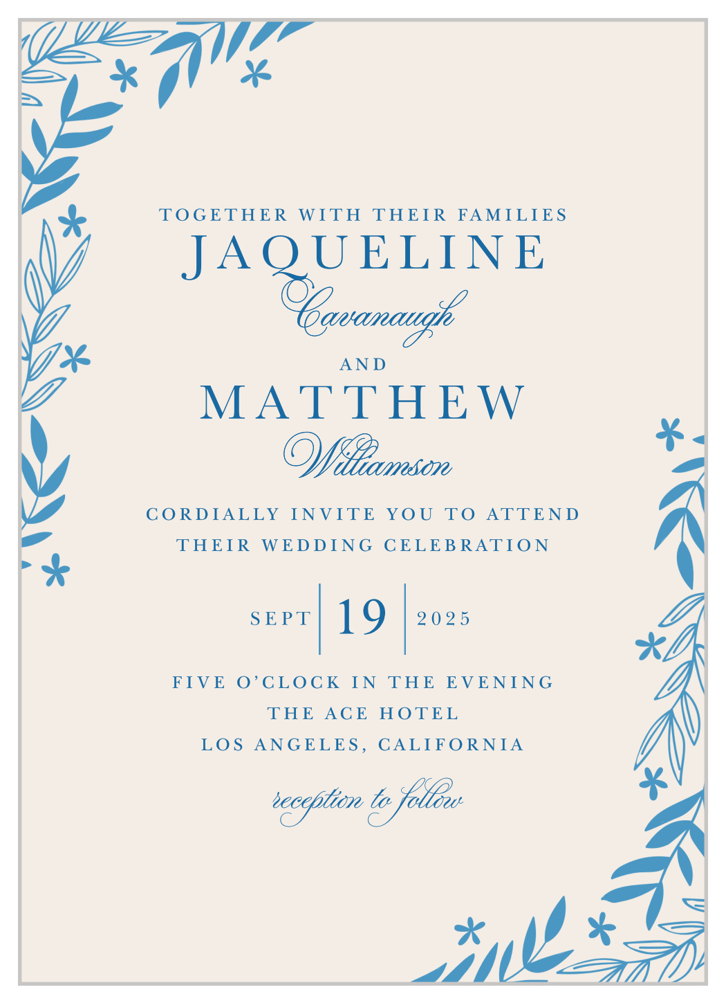 Spring Garden Wedding Invitations