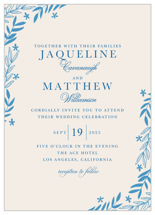 Invite guests to your outdoor wedding with the Spring Garden Wedding Invitations.